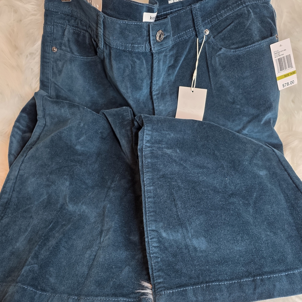 Kensie Jeans The Savannah High Rise Flare Soft Jens Size 14 NWT Retail $78 - Picture 5 of 8